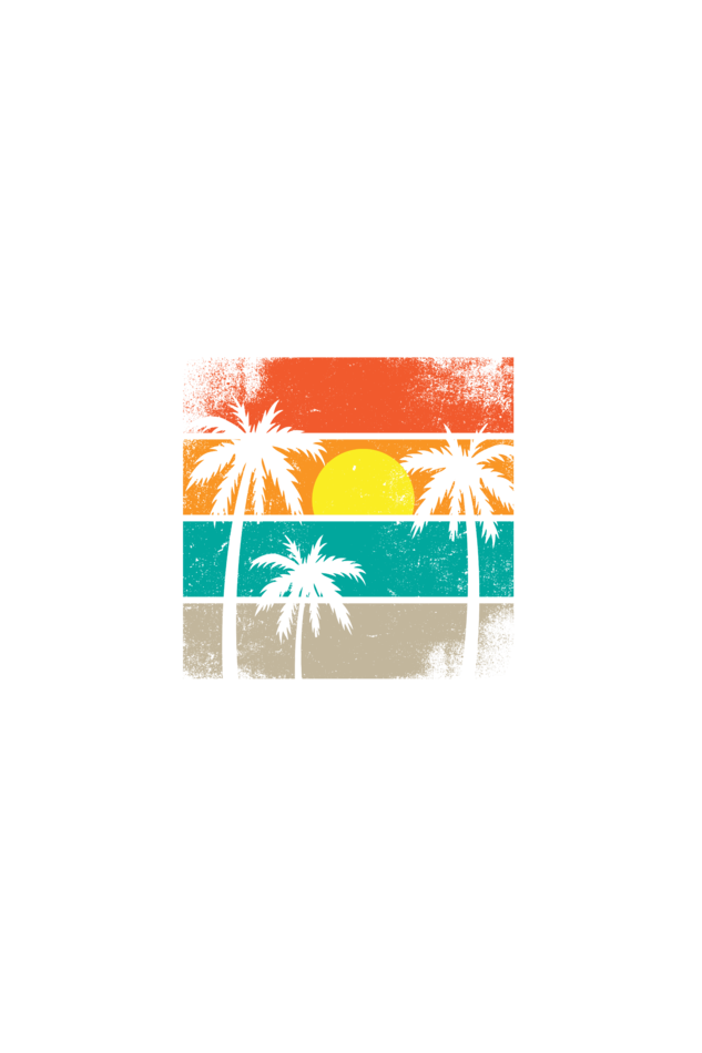 California Beach Graphic Printed T-shirt Tee for Women