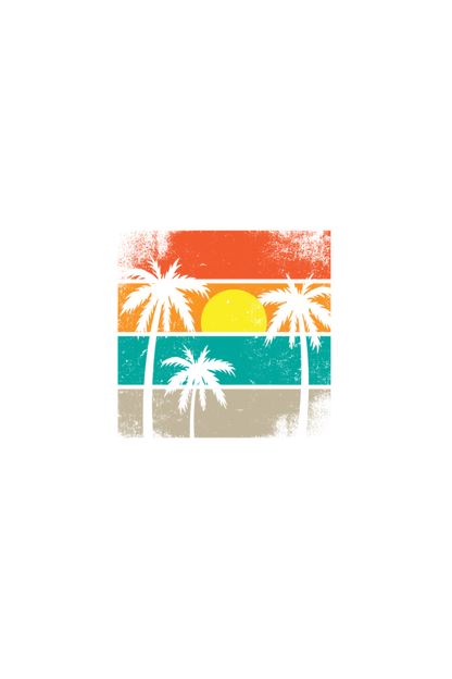 California Beach Graphic Printed T-shirt Tee for Women