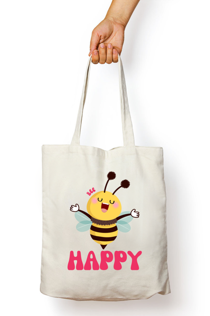 Bee Happy Tote Bag