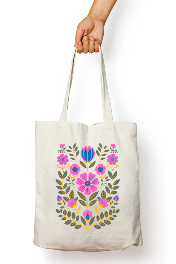 Flower Painting Tote Bag