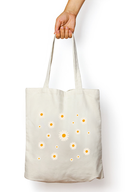 Daisy Flower Tote Bag