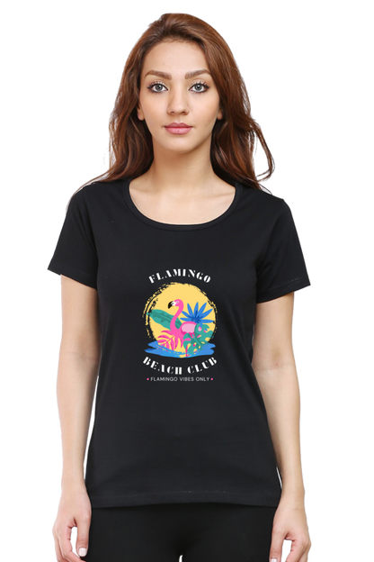 Flamingo Graphic Printed T-shirt Tee for Women