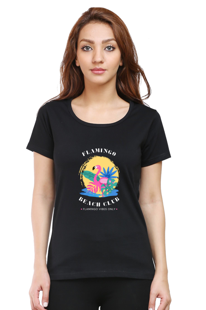 Flamingo Graphic Printed T-shirt Tee for Women